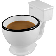Kaffeebecher WC-Schssel