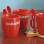 Cabanaz Tasse mit Lffel Rot (4er Set) - Bild 6