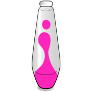Ersatzflasche Pink-Transparent fr Mathmos Telstar